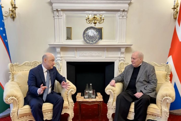 Uzbekistan’s ambassador meets with UK adviser to CPC in London