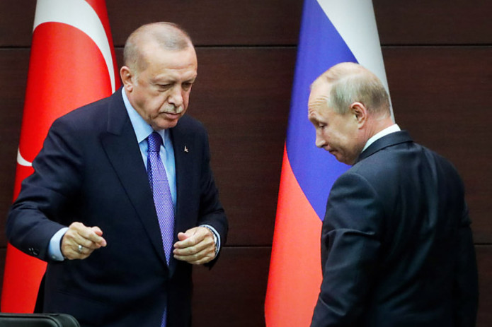 Erdo‘g‘anning aytishicha, dunyoda faqat ikki yetakchi – o‘zi va Putin qolgan