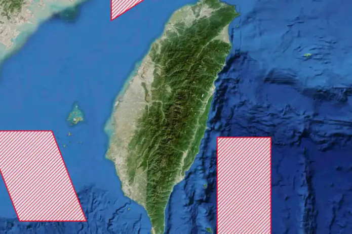 Xitoy Tayvan yaqinida keng ko'lamli mashqlar o'tkazmoqda