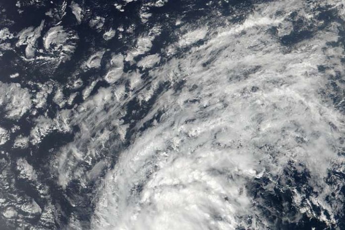 Storm Irma hits Maho beach on Dutch island of Sint Maarten