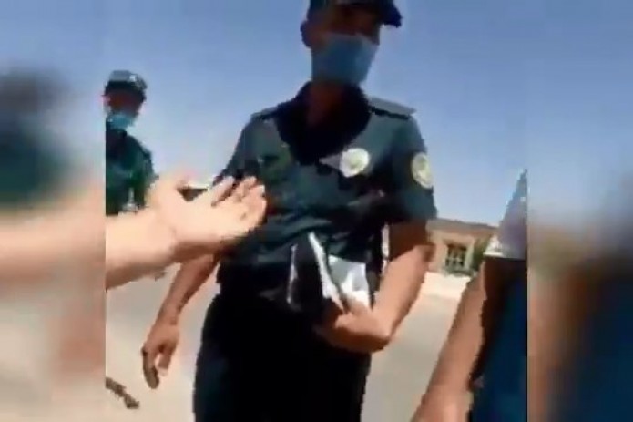 Спор между сотрудником ДПС и водителем дошел до прокуратуры Кашкадарьинской области