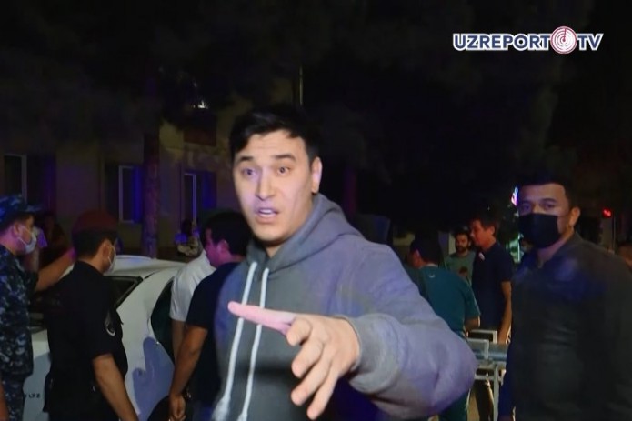 Двое мужчин напали на оператора телеканала UZREPORT TV (Видео)