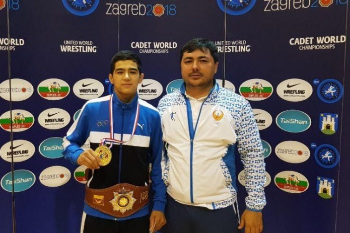 Жамшид Маруфов стал чемпионом мира по спортивной борьбе среди юниоров