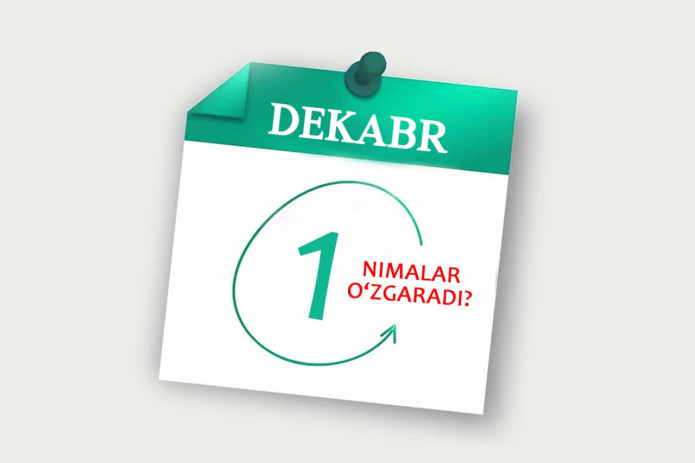 1 dekabrdan O‘zbekiston qonunchiligida nimalar o‘zgaradi