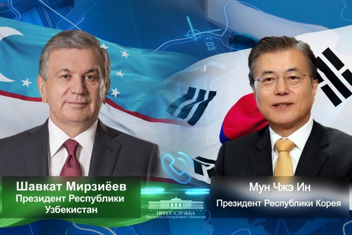 Shavkat Mirziyoyev congratulates Moon Jae-In on National Foundation Day and Chuseok Holiday