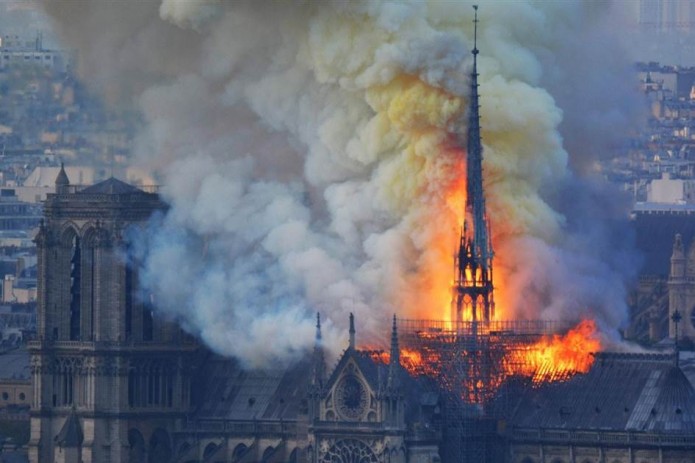 Fire guts Notre-Dame Cathedral in Paris