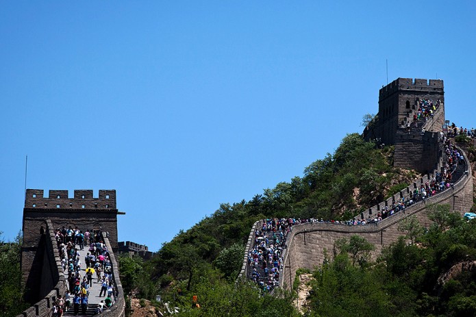 Участок Великой Китайской стены обрушился из-за землетрясения
