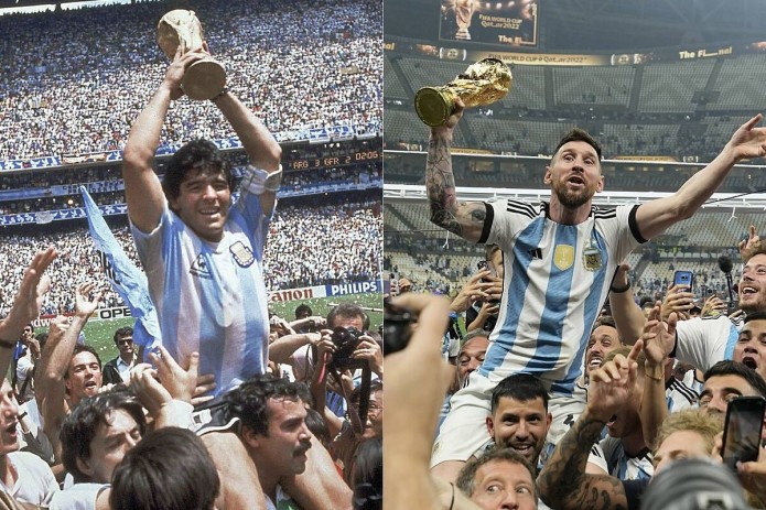 Lionel Messi Jahon chempionati kubogiga ega chiqish orqali Maradonani ortda qoldirdi