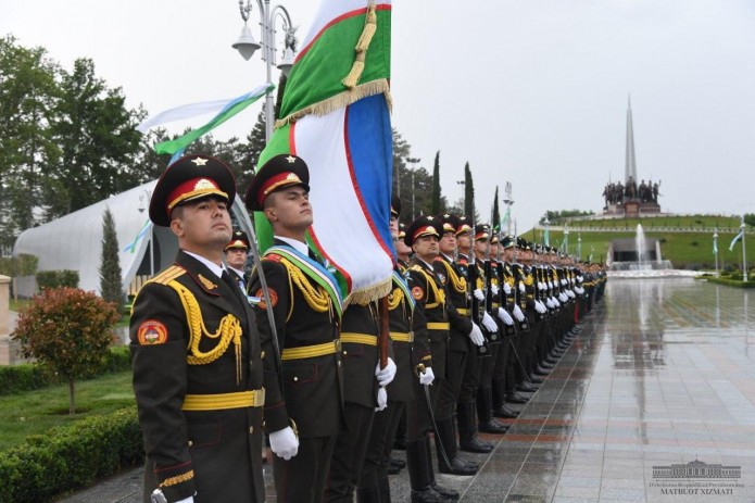 Military parade on capital streets