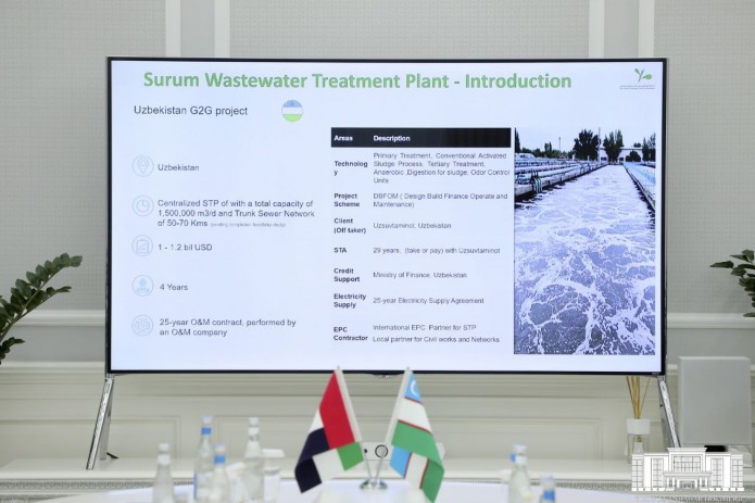 Toshkent viloyatida yirik Oqava suvlarni yig‘ish va tozalash inshooti quriladi