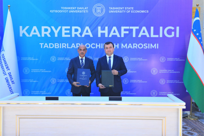UzEX birjasi va Toshkent davlat iqtisodiyot universiteti o‘rtasida hamkorlik memorandumi imzolandi