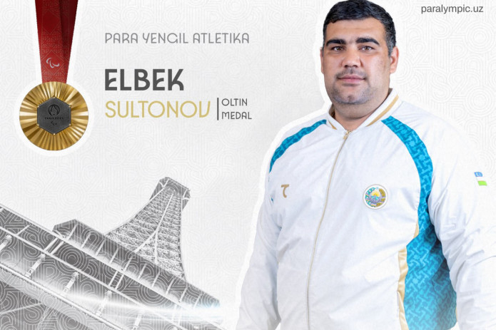 Paralimpiya. Para yengil atletikachi Elbek Sultonov — oltin medal sohibi