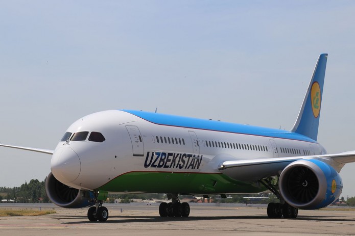 НАК "Узбекистон хаво йуллари" получила третий Boeing 787 Dreamliner
