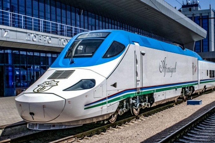 Uzbekistan Railways unveils route of new Afrosiab high-speed train