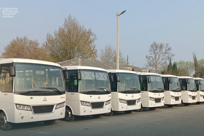 Farg'onada jamoat transporti tarkibi 20 dona zamonaviy avtobus bilan yangilandi