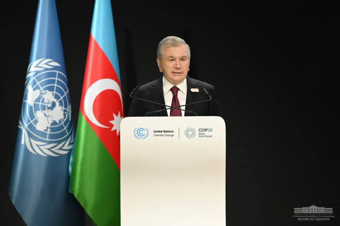 Shavkat Mirziyoyev Jahon iqlim poytaxtlari alyansini tashkil etishni taklif qildi