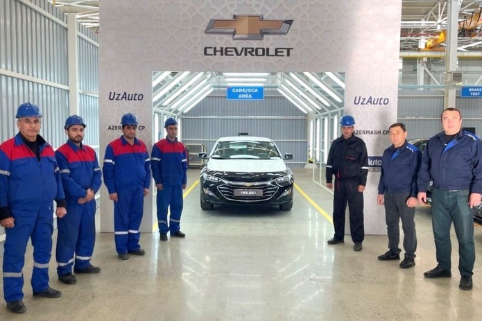 UzAuto Motors запустила в Азербайджане сборку 5 моделей автомобилей Chevrolet