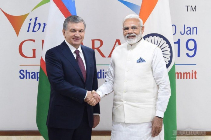 Президент Шавкат Мирзиёев встретился с Премьер-министром Индии