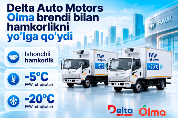Delta Auto Motors Olma market bilan hamkorlikni yo’lga qo’ydi