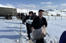 Surxondaryoda qish sharoitida togʻli hududlarga oziq-ovqat yetkazildi