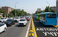 Автобуслар учун махсус йўлаклар тўсиқлар билан ажратилади